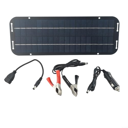 60 W Solarmodul-Set, 12 V Batterieladegerät, monokristalline Zellen, Erhaltungsladegerät, für Auto, Wohnwagen, Van, Boot