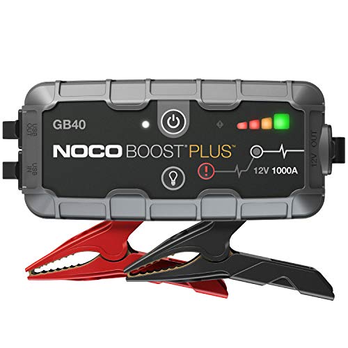 NOCO Boost HD GB40 1000 Ampere 12 Volt UltraSafe tragbares Lithium-Autobatterie-Starthilfe-Pack, Starthilfe Powerbank und Starthilfekabel für bis zu 6-Liter-Benzin- und 3-Liter-Dieselmotoren